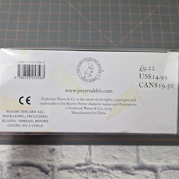 Sealed Peter Rabbit Gift Set Book Toy Stuffed Animal Plush Beatrix Potter 2006 - Picture 6 of 8